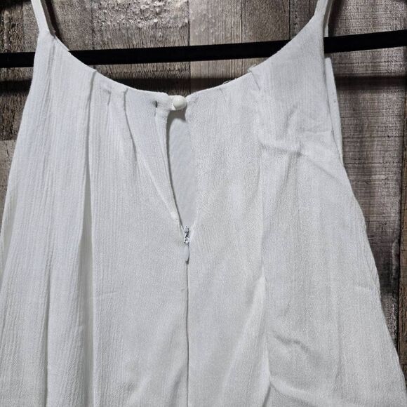 Earthbound Trading Company Embroidered White Mini Shift Dress - Picture 4 of 6